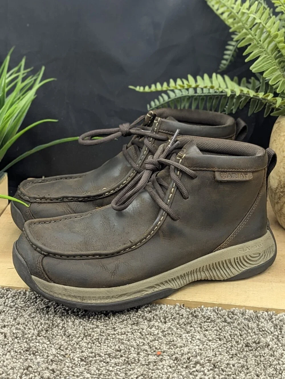 Ariat Spitfire Distressed Mens Size 8D Walking Casual Comfort Lace Up Boots